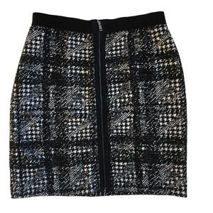 ANN TAYLOR Skirt Wool Blend Zipper Front Size 0